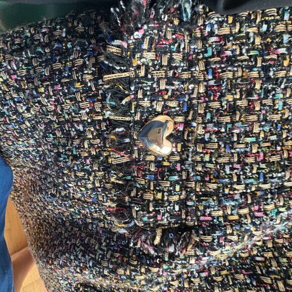 Cinq à Sept Florianna Mini Dress Confetti Tweed Long Sleeves Sz 4 - Picture 3 of 9